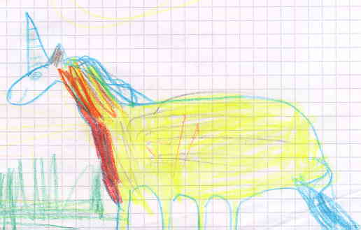 Das Einhorn, gemalt von Lisa (7)